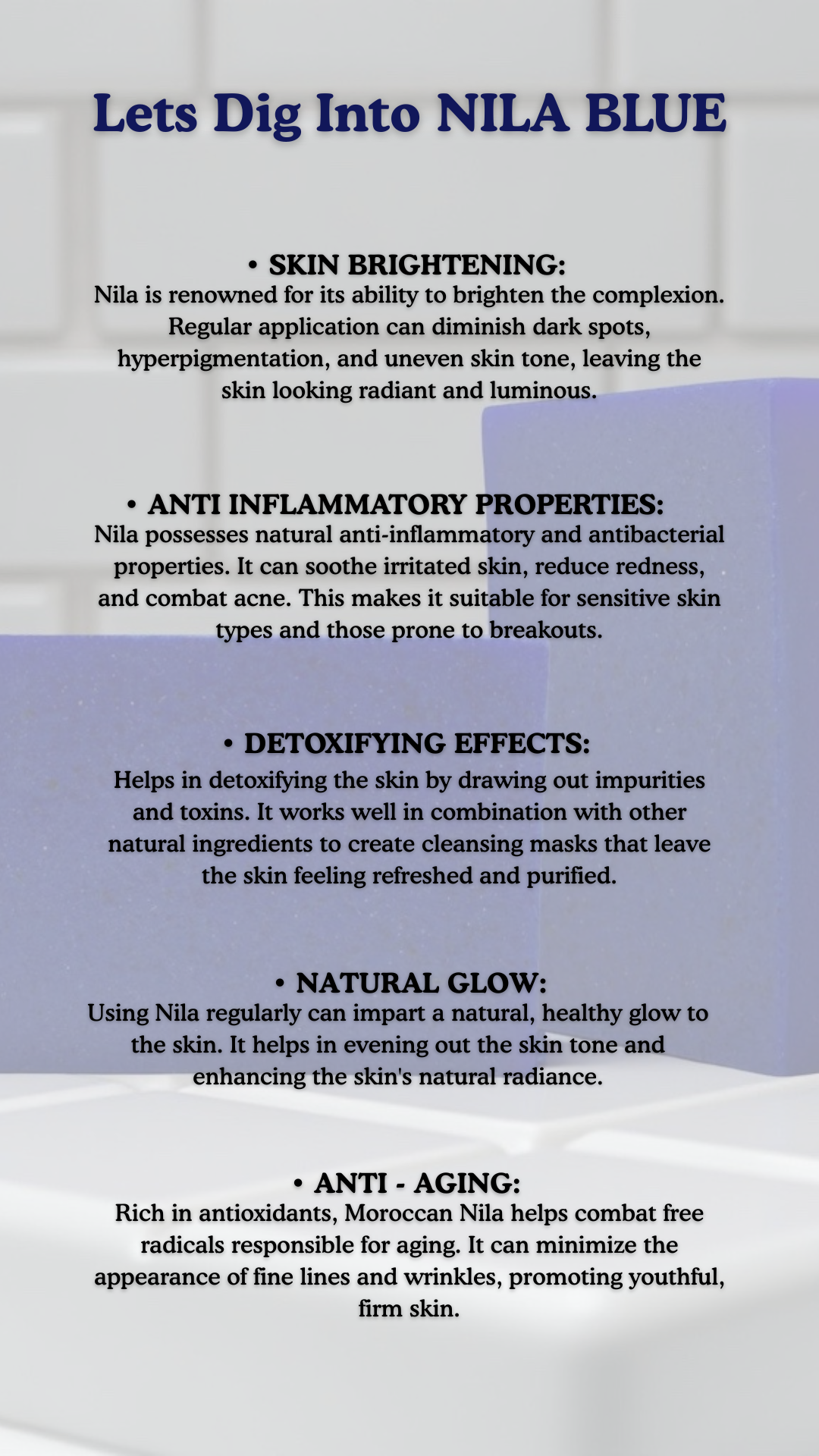 NILA BLUE Face & Body Bar